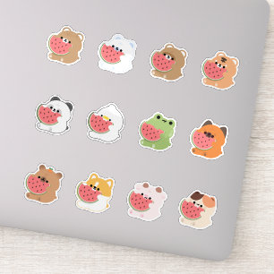 Chonky Animals Watermelon Aufkleber