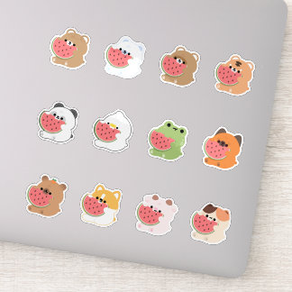 Chonky Animals Watermelon Aufkleber