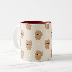 Chonky Brown Bär Zweifarbige Tasse