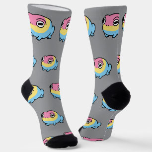 Chonky Pansexueller Frosch Stolz Socken   Cute Pan