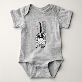Chonky Striped Japanese Tabby Cat Baby Strampler