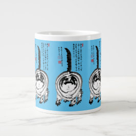 Chonky Striped Japanese Tabby Cat Jumbo-Tasse