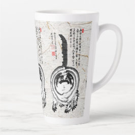 Chonky Striped Japanese Tabby Cat Milchtasse