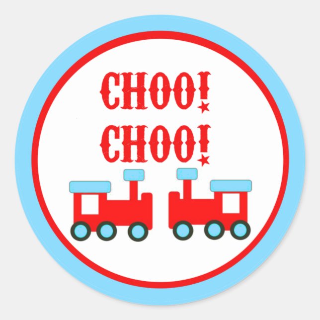 Choo Choo bildet Aufkleber aus (Vorderseite)