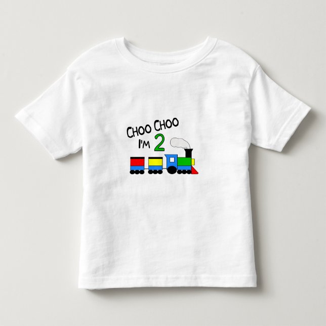 Choo Choo bin ich 2!  Mit ZUG Kleinkind T-shirt (Vorderseite)