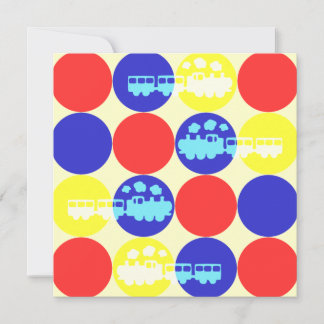 Choo Choo Dots Geburtstagsparty Einladung