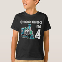 Choo Choo Ich bin 4 Jahre alt niedlicher Zug nach 