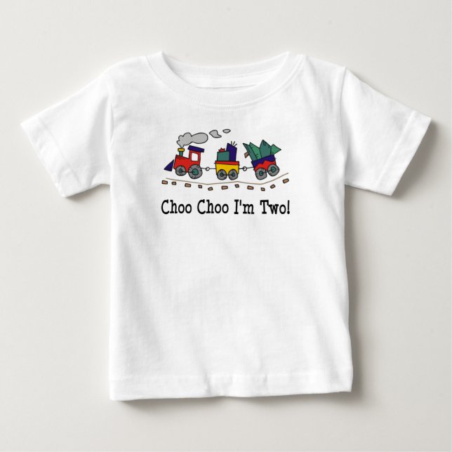 Choo Choo I'm 2 Train T-shirt (Devant)