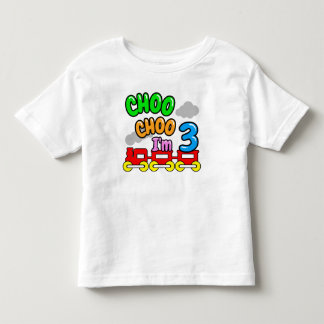 Choo Choo I'm 3 Shirt,Funny 3nd Birthday  Kleinkind T-shirt