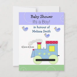 Choo Choo Train Baby Boy Einladung