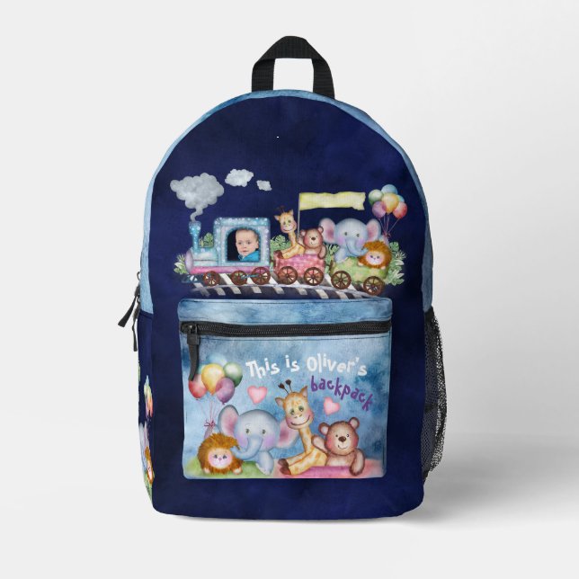 Choo Choo Train Bedruckter Rucksack (Vorderseite)