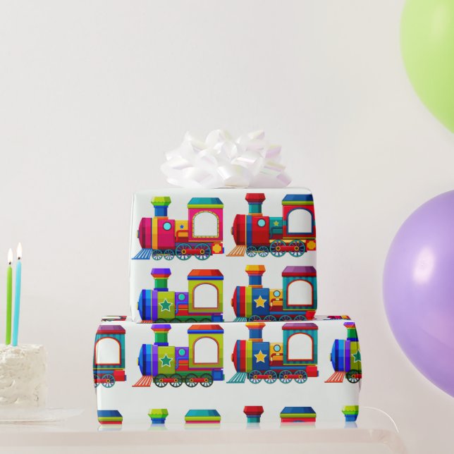 Choo Choo Train Geschenkpapier (Partygeschenke)