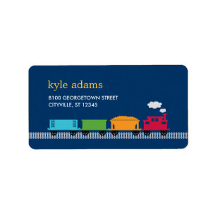 Choo Choo Train Kids Address Label Adressaufkleber