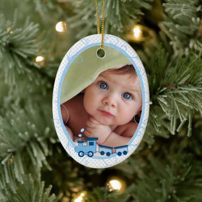 Choo Choo Train Ornaments für das Baby 1. Keramikornament (Baum)
