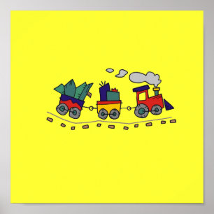 Choo Choo Train Poster bis 15x15