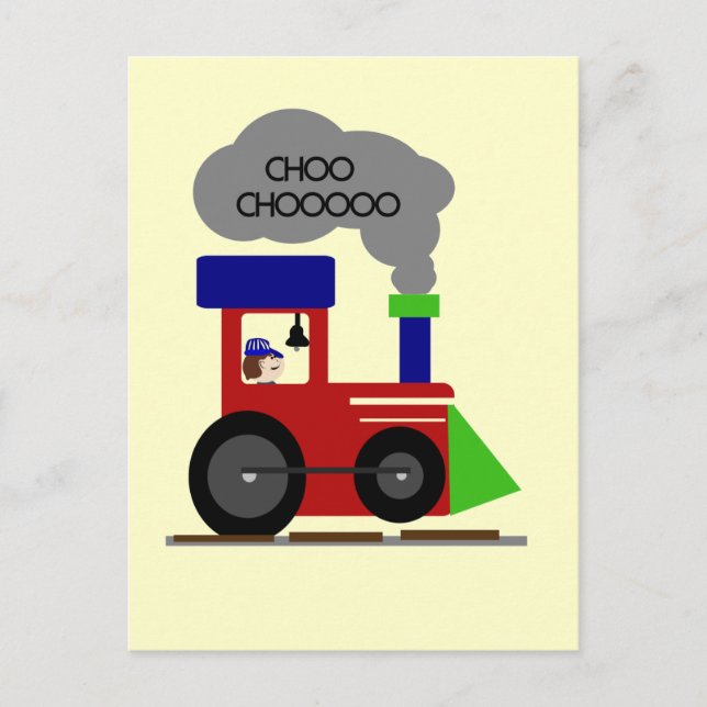 Choo Choo Train Trikots und Geschenke Postkarte (Vorderseite)