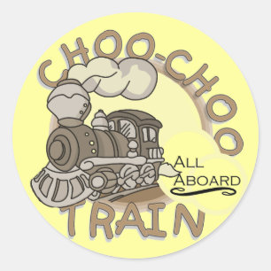 Choo Choo Train Tshirts und Geschenke Runder Aufkleber