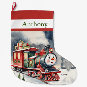Choo Choo Xmas Train Boys Großer Weihnachtsstrumpf