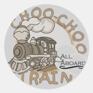 Choo-Choo Zug-T-Shirts und Geschenke Runder Aufkleber