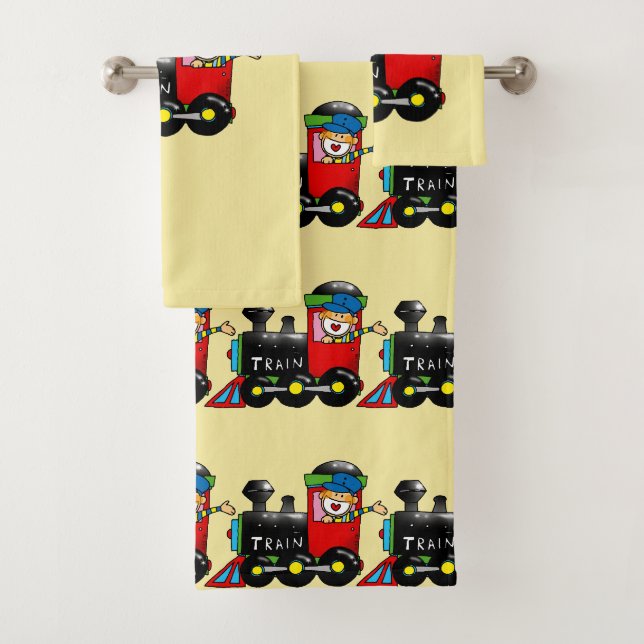 choo choo Zugjunge Badhandtuch Set (Insitu)