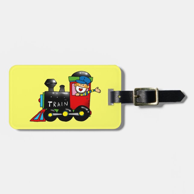 choo choo Zugjunge Gepäckanhänger (Vorderseite horizontal)