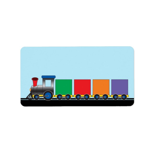 Choo-Zug für niedliche Kinder Adressaufkleber (Vorne)