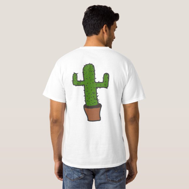 choopid, des Kaktus Rückseite an T-Shirt (Schwarz voll)