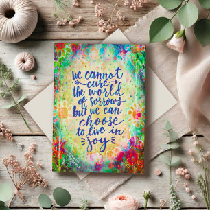 "Choose in Joy" Inspirivity Karte