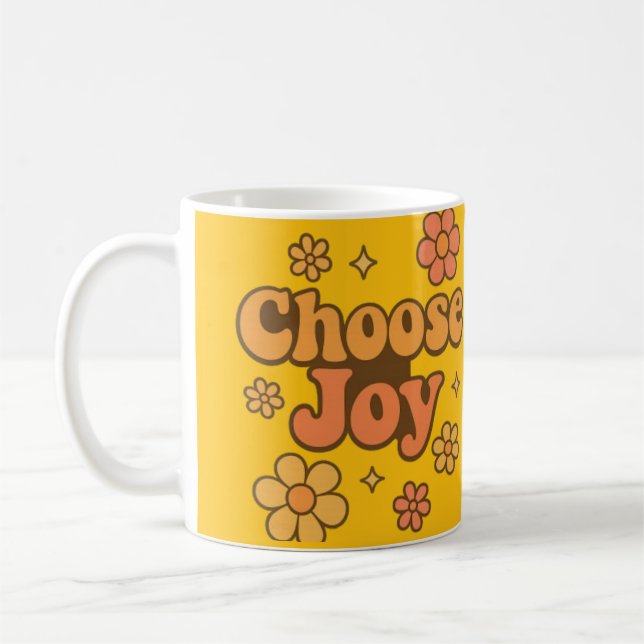 Choose Joy Minimalist Art - Positive Mindset Print Kaffeetasse (Links)