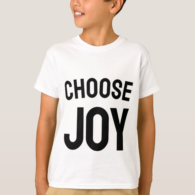 Choose joy - positive vibes kid's t-shirt  (Devant)