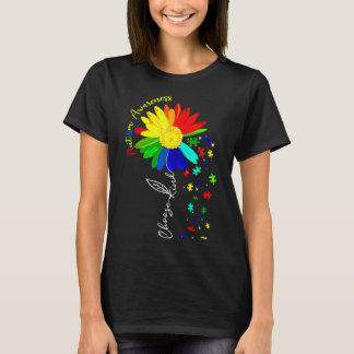Choose Kind Autism Awareness Sunflower T-Shirt