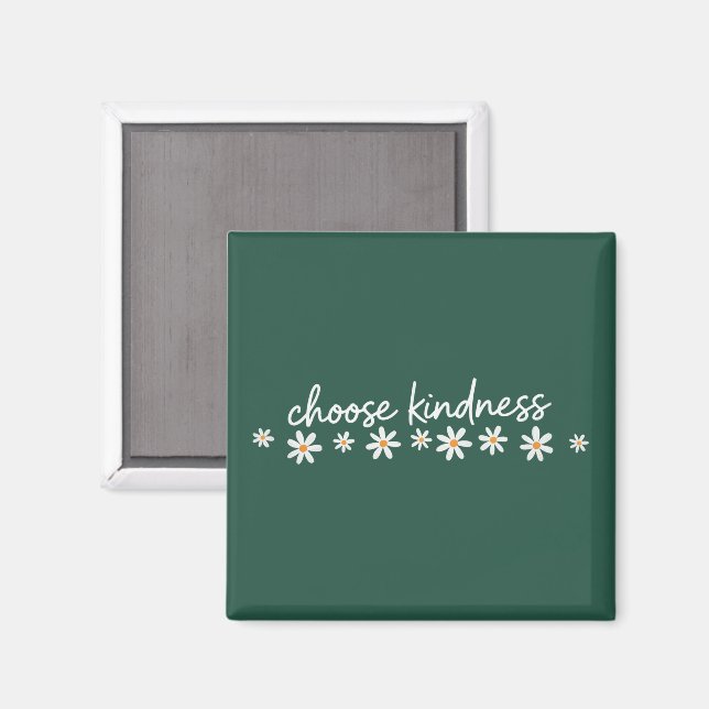 Choose Kindness Inspirational Motivational Teacher Magnet (Vorderseite/Rückseite)