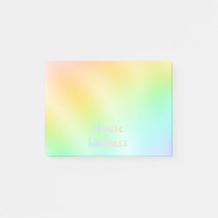 "Choose Kindness" Pastel Colorful Post-it Klebezettel