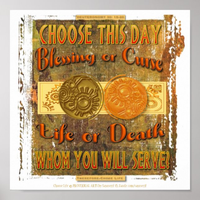 Choose This Day Poster (Vorne)
