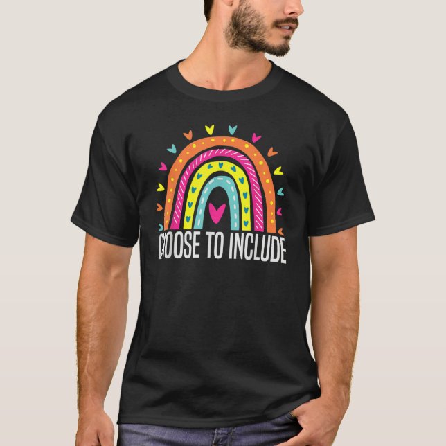 Choose To Include Special Education Teacher Autism T-Shirt (Vorderseite)