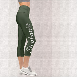 CHOOSE YOUR COLOR CUSTOM yoga capri leggings