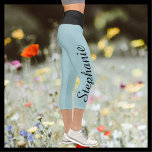 CHOOSE YOUR COLOR CUSTOM yoga capri leggings<br><div class="desc">WÄHLEN SIE IHRE FARBE maßgeschneiderte Yoga Capri Leggings! Mit dem Namen in einem schwarzen Skript bis zu einem Bein! Beispiel ist Robins Eigelb mit schwarzer Taille, aber Sie können leicht anpassen, um die Farbe Ihrer Wahl. Auch leicht zu ändern oder zu löschen Beispieltext. Alle Rechte vorbehalten © 2020 Alan &...</div>