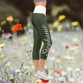 CHOOSE YOUR COLOR CUSTOM yoga capri leggings