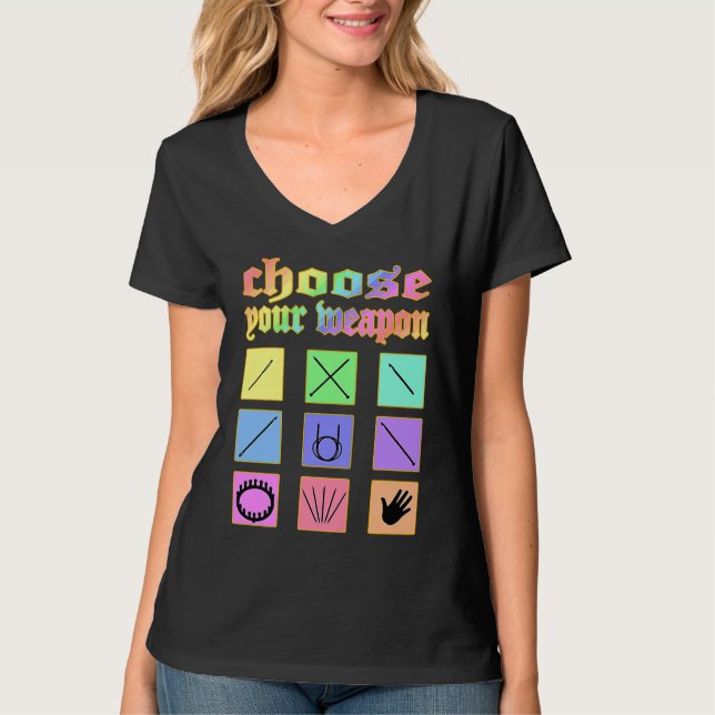 Choose your weapon knitting crochet sewing loom ra T-Shirt (Vorderseite)