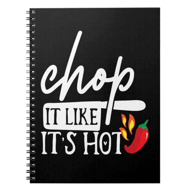 Chop It like Hot Pepper Funny Koch Geschenke Notizblock (Vorderseite)