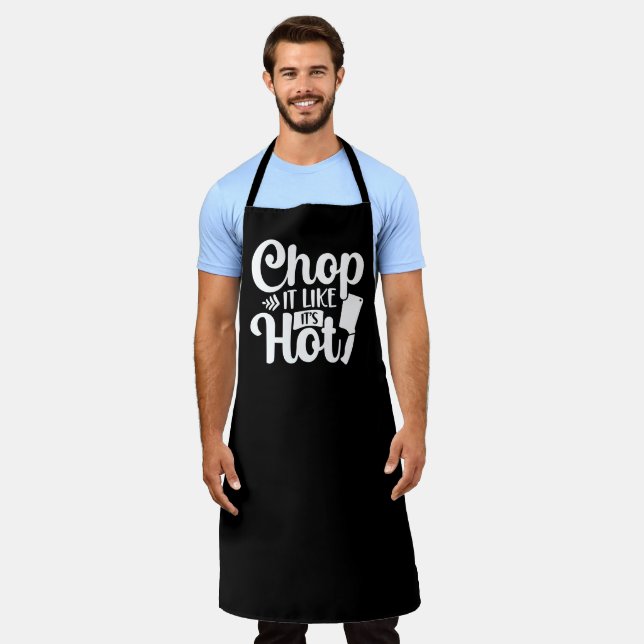 Chop it So, als wäre es heiß lustig Niedlich Schürze (Getragen)
