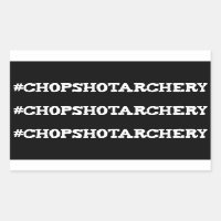 Chop Shot Archery Hashtag Limb Stickers