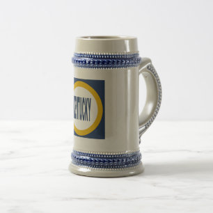 Chope 624 g grau/blau KENTUCKY Bierglas