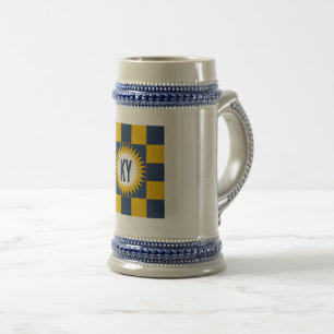 Chope 624 g grau/blau KENTUCKY Bierglas
