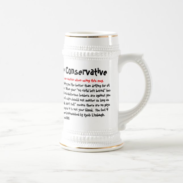 Chope À Bière 10 manières de dire si vous êtes conservateurs, (Droite)