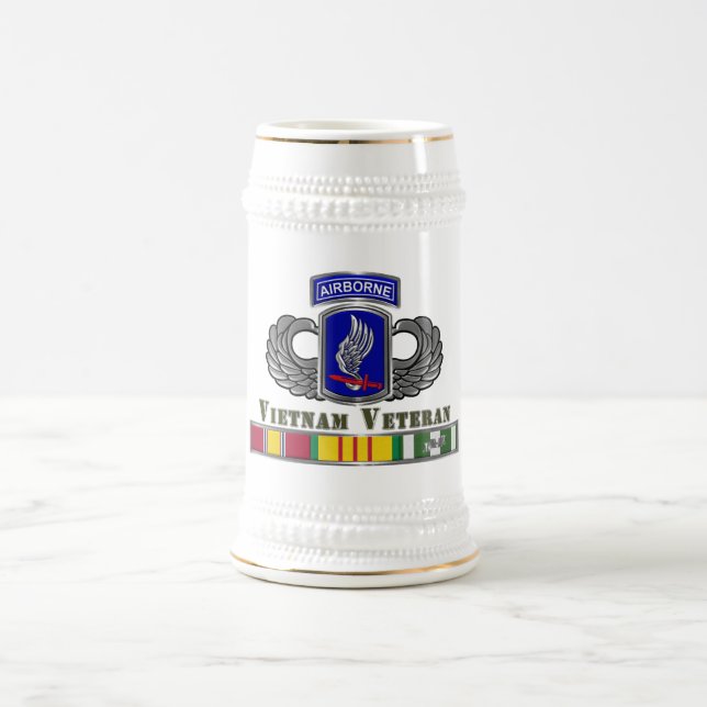 Chope À Bière 173e brigade aéroportée Vétéran du Vietnam (Centre)