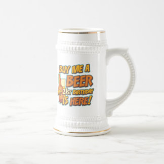 Chope À Bière 21ème Bière d'anniversaire