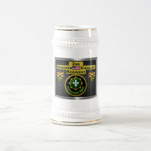 Chope À Bière 2e régiment de cavalerie blindée "toujours prêt"