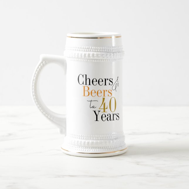 Chope À Bière 40e anniversaire Soeurs et bières Anniversaire (Gauche)