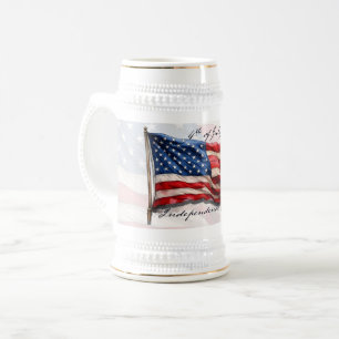 Chope À Bière 4 juillet – Célébrez avec le drapeau américain